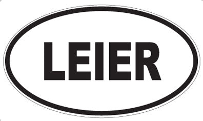 LEIER - Oval Sticker