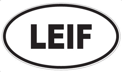 LEIF - Oval Sticker