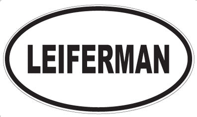 LEIFERMAN - Oval Sticker