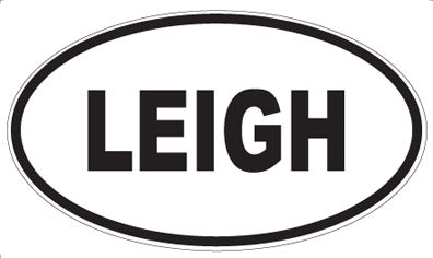 LEIGH - Oval Sticker