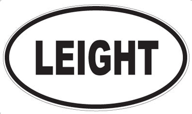LEIGHT - Oval Sticker