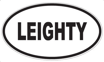 LEIGHTY - Oval Sticker