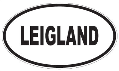 LEIGLAND - Oval Sticker