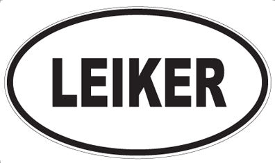 LEIKER - Oval Sticker