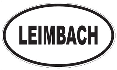 LEIMBACH - Oval Sticker
