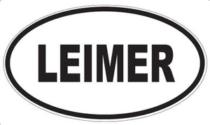 LEIMER - Oval Sticker