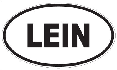LEIN - Oval Sticker