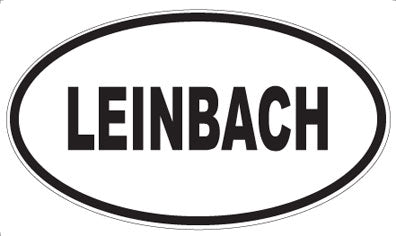 LEINBACH - Oval Magnet