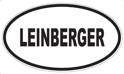 LEINBERGER - Oval Sticker
