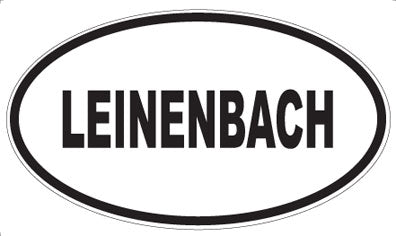 LEINENBACH - Oval Sticker