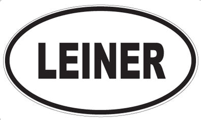 LEINER - Oval Sticker