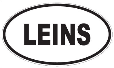 LEINS - Oval Sticker