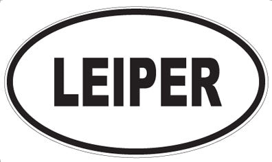 LEIPER - Oval Sticker