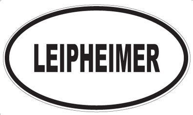 LEIPHEIMER - Oval Sticker