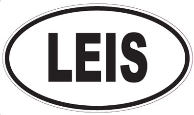 LEIS - Oval Sticker