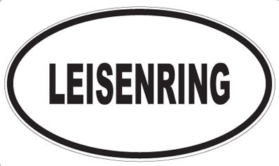 LEISENRING - Oval Sticker