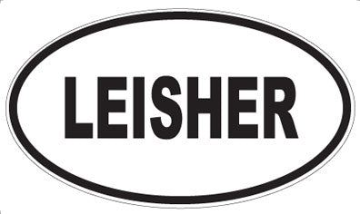 LEISHER - Oval Sticker