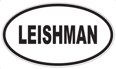 LEISHMAN - Oval Magnet