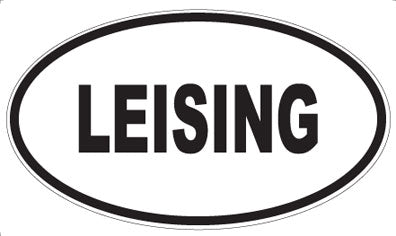 LEISING - Oval Sticker