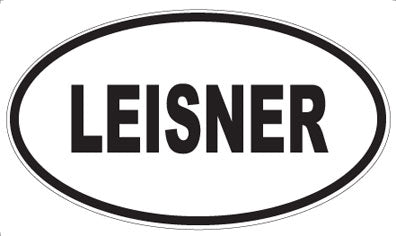 LEISNER - Oval Sticker