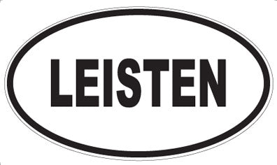 LEISTEN - Oval Sticker