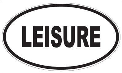 LEISURE - Oval Magnet