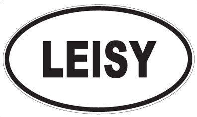 LEISY - Oval Sticker