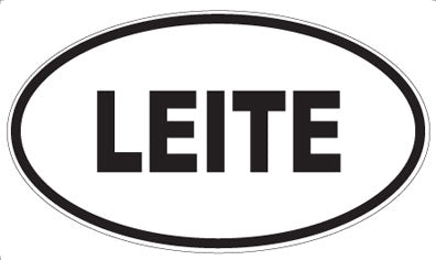 LEITE - Oval Sticker