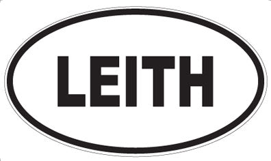 LEITH - Oval Sticker