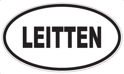 LEITTEN - Oval Sticker