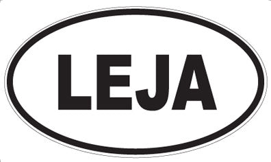 LEJA - Oval Sticker