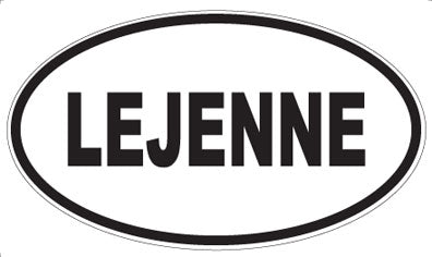 LEJENNE - Oval Sticker