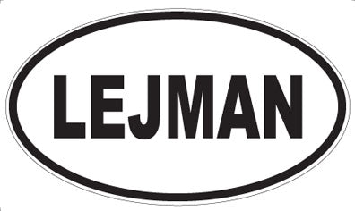 LEJMAN - Oval Sticker