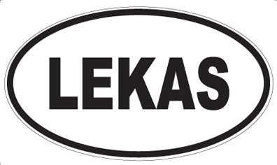 LEKAS - Oval Sticker