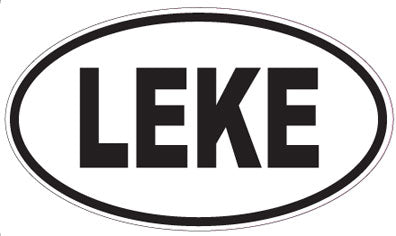LEKE - Oval Sticker