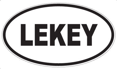 LEKEY - Oval Sticker