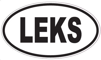 LEKS - Oval Sticker