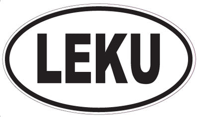 LEKU - Oval Sticker