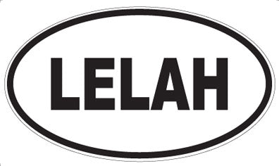 LELAH - Oval Sticker