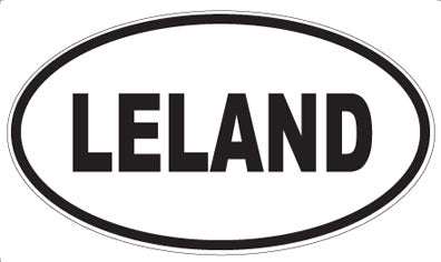 LELAND - Oval Sticker