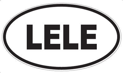 LELE - Oval Sticker