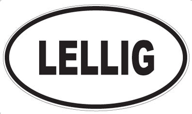 LELLIG - Oval Sticker