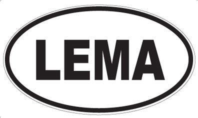 LEMA - Oval Sticker