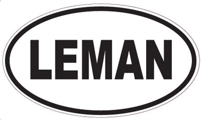 LEMAN - Oval Sticker