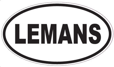 LEMANS - Oval Sticker