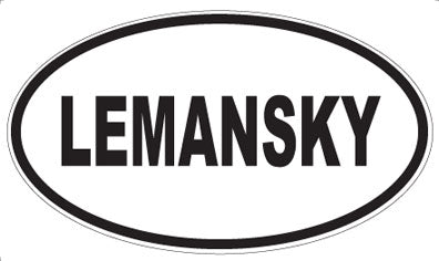 LEMANSKY - Oval Magnet