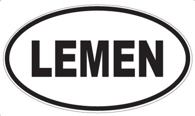 LEMEN - Oval Sticker
