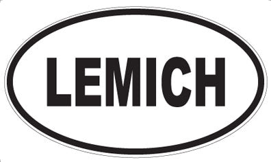 LEMICH - Oval Sticker