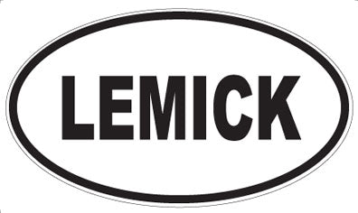 LEMICK - Oval Sticker