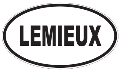 LEMIEUX - Oval Magnet